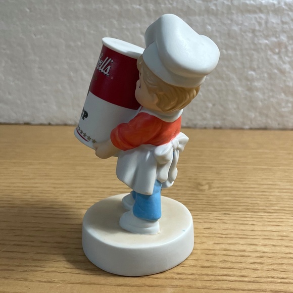 Vintage Campbells Soup Kid Figurine Boy Holding Soup Can Porcelain 4.5 Inch 2003 - Picture 2 of 8